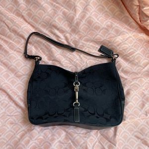 Black coach signature purse